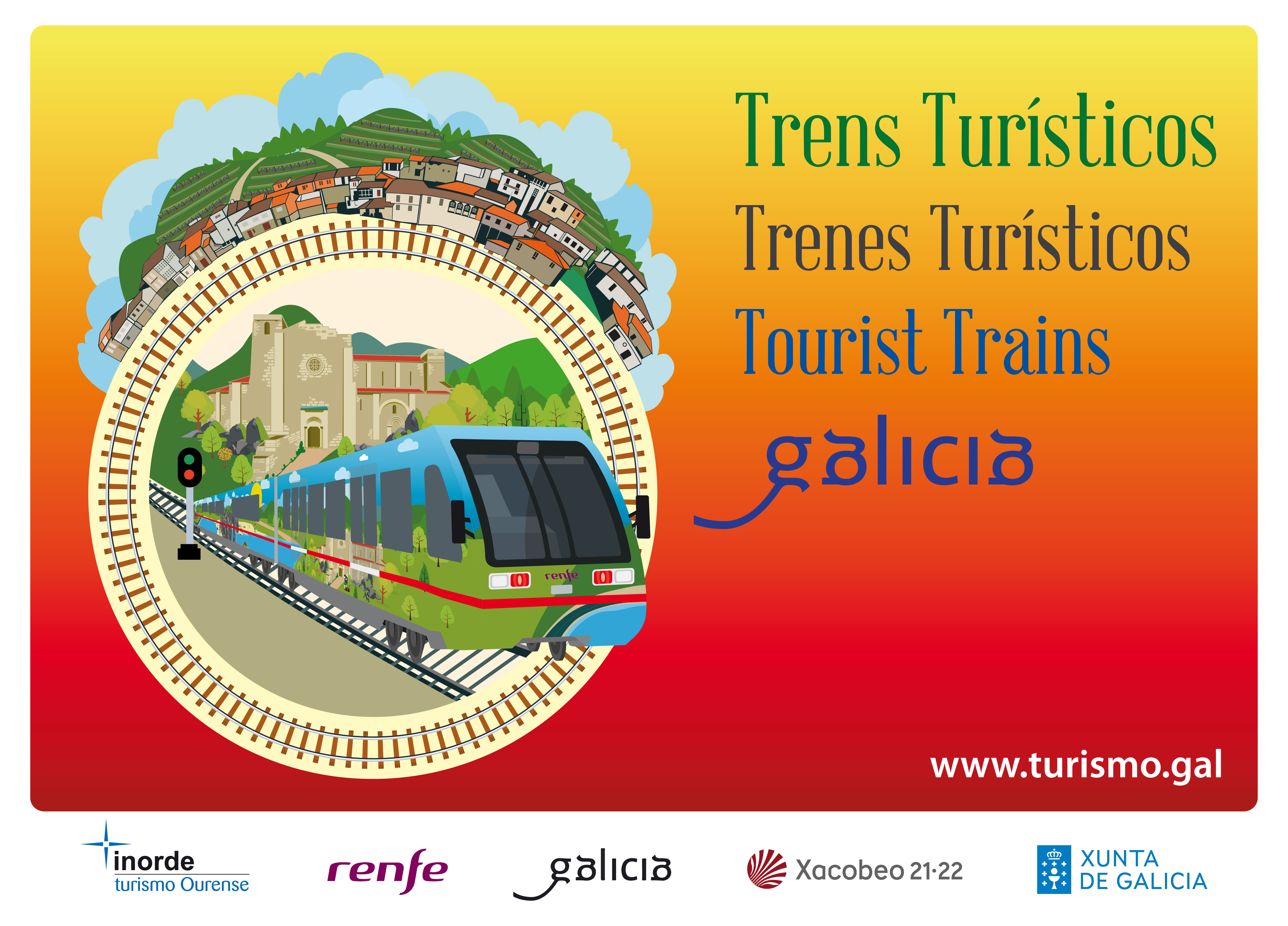 Cartel Trenes Turísticos