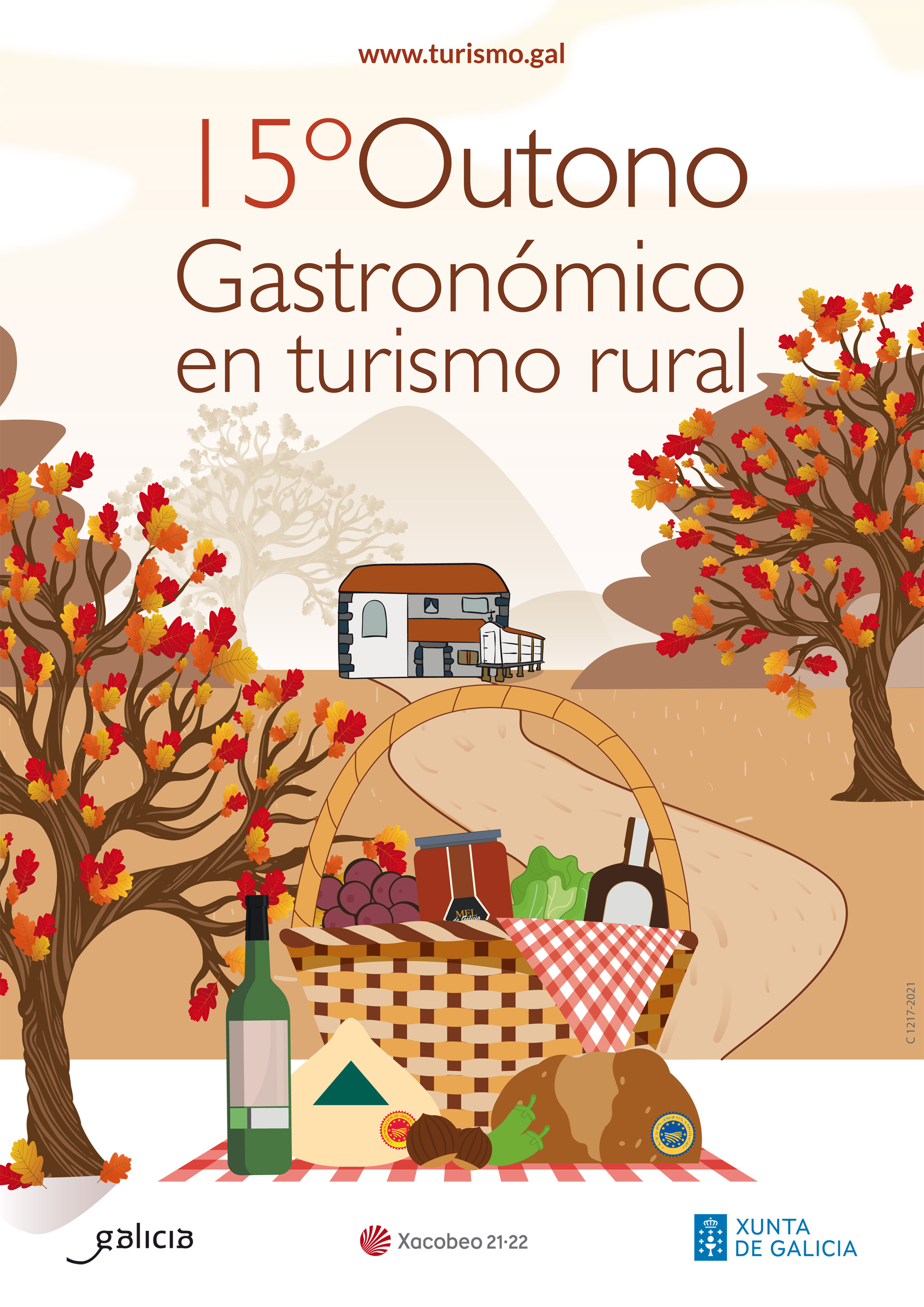 Cartel 15º Outono Gastronómico en Turismo Rural 