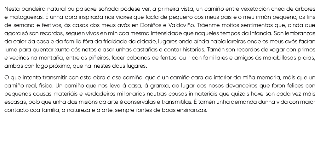 Nesta bandeira natural ou paisaxe so ada p dese ver, a primeira vista, un cami o entre vexetaci n chea de rbores e m...