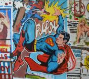 Pelea. Óleo y lápiz sobre papel (2024)