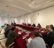 Á reunión acudiron os presidentes de todas as asociacións profesionais e centros rexionais de Galicia en Madrid