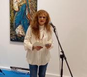A escritora Branca Vilela nun momento da presentación do seu poemario