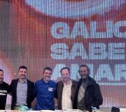 De izquierda a derecha, José Luis Pardo, los hermanos Paco y Héctor López, Javier Vázquez y Cheché Real