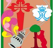 Diseño elegido para elaborar la alfombra floral ante la Catadral de la Almudena 