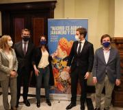 De izquierda a derecha: Ana Pastor Julián, vicepresidente segunda del Congreso de los Diputados; Alberto Núñez Feijóo, presidente de la Xunta de Galicia ; Andrea Levy, delegada de Cultura, Turismo y Deporte del Ayuntamiento de Madrid; Pablo Casado, presidente del Partido Popular; y José Luis Martínez-Almeida, alcalde de Madrid.  