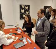 Belén Presas estivo a asinar o seu libro despois do acto de presentación.