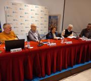 El poeta Manuel Pereira Valcárcel cerró el acto recitando un poema incluido en la Revista de Estudios Gallegos.Madrygal