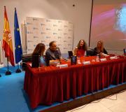 Un momento durante o acto de presentación da novela.