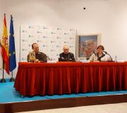 No acto de presentación da autobiografía asistiron, de esquerda a dereita: frei Rafael Pascual Elías, OCD; o Cardeal Arcebispo Emérito de Madrid, Antonio María Rouco Varela; e Leticia Casans, directora do programa "Monasterios y Conventos", de Radio María.