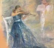 O CONCERTO - Óleo sobre lenzo, 65 x 54 cm