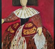 LA MENINA DE LA CUARENTENA-2020-92x73-acrílico sobre lienzo