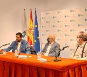 Un momento durante a intervención de Aser Álvarez, director de Arraianos Produccións.