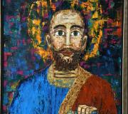 "Santiago Apóstolo" - Óleo sobre lenzo/espátula - 70x100 cm