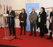 Momento durante la presentación de la exposición
