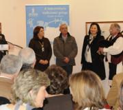 Intervención dun gaiteiro durante a presentación