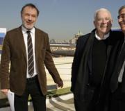 O arquitecto con outras autoridades