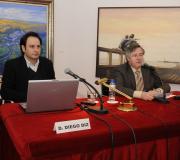 Diego Diz durante a conferencia