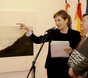 Cristina Fernández Núñez  durante o acto de inauguración