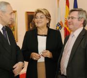 José Ramón Ónega, Sara Paz e Ramón Jiménez.