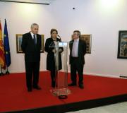 Ónega, Paz e Jiménez nun momento da inauguración