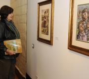 A artista e fotógrafa galega Angeles Filgueira na mostra de Bóveda
