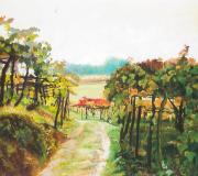 "Viñas e corredoiras", 2009. 46 x 55 cm.