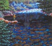 Río Sella, Cangas de Onís (Asturias) Óleo sobre lienzo, 73 x 54 cm. 2003