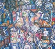 A noite azul, 100 x 81 cm.