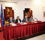 Un momento da presentación do libro de Pardo Caeiro.