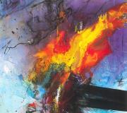 NUESTRO SUFRIMIENTO (2013) técnica mixta sobre lienzo, 150 x 150 cm.