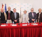 De esqu. a dereita Carlos Hurtado, José Mª Parreño; Cristina Torre, Tomás Paredes e Pilar Citoler