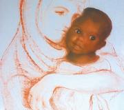 Solidariedade maternal, sangría 50 x 33 cm.