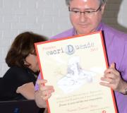 Jiménez, co diploma acreditativo.