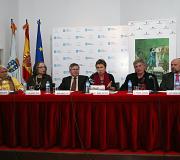 Nieto, Frías, Jiménez, Patiño, Losada y R. Cañada en la presentación