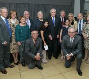 Ónega, con familiares e representantes das entidades galegas en Madrid.