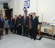 Os protagonistas, con Ónega e ante os seus produtos.