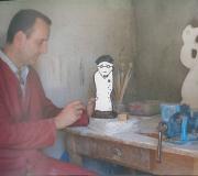 FRAN LAREO en su taller