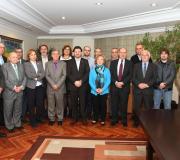 Rguez. Miranda cos asistentes á reunión.