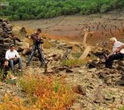 Imaxe durante a gravación do documental