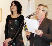 Rut Martínez e Ramón Jiménez no acto de inauguración