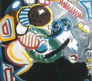 EL CABALLERO I. Acrílico-Lienzo. 150 x 150 cm.