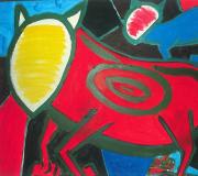 POTROS. Acrílico-Lienzo. 80 x 65 cm.