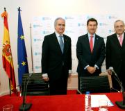 Carlos Escudero Burón, Alberto Núñez Feijóo y José Ramón Ónega