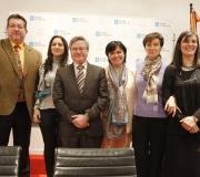 Os responsables de Meridianos e Paralelos con Jiménez.