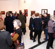 Aspecto xeral da inauguración da mostra de Alicia Solla