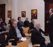 Carlos Esteban nun momento da súa exposición. Imaxe de  A.J.González