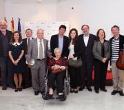 Matías Escalera, Julia Mª Labrador, Ramón Jiménez, Fernando Gómez Contreras, Xe Freyre, Marta Gómez Pérez, Ramón Reimunde Beatriz Rodríguez, César Morán con Mª Luisa Contreras Leiras, adiante