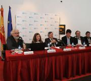 Escalera, Labrador, Jiménez, Freyre, Reimunde e Morán na  presentación