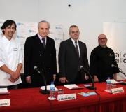 Kike Piñeiro, José Ramón Ónega, Alfonso Cabaleiro e Óscar de Toro