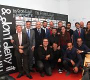Os protagonistas con Martín Barreiro e Luis Latorre.